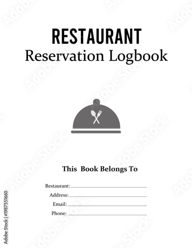 Restaurant Review Journal Log Book Printable Template Download | Food Lover Review Planner | Food Critic & Dining Out Tracker, Tasters, Bloggers