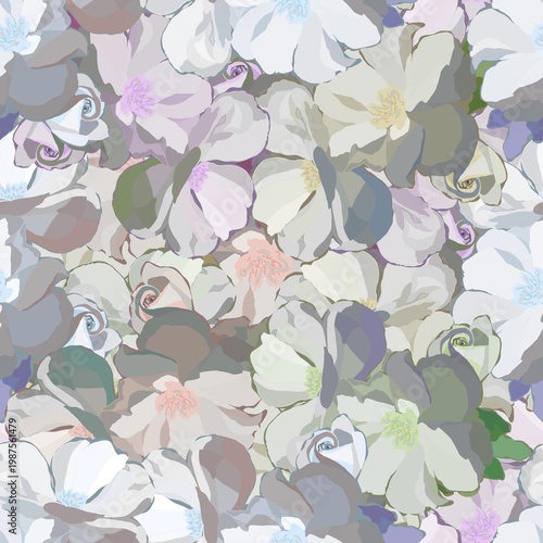 seamless pattern with roses