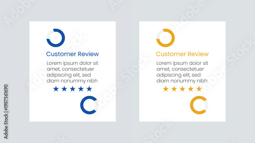 Customer review cards with star ratings and testimonials social proof customer