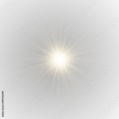 Warm PNG sunset flare spreads across horizon with soft orange glow. PNG light haze creates peaceful mood. PNG overlay fits nature scenes.