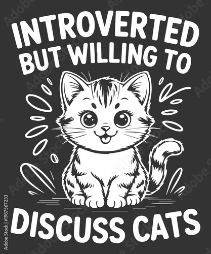 Introverted But Willing To Discuss Books Funny Book Lover T Shirt Design