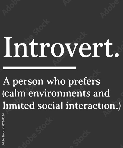Introverts Season Calm Meditation Lifestyle T Shirt Design