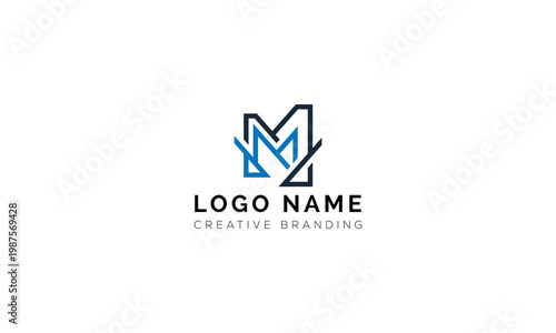 Free Download Modern line art letter m logo design for creative agency branding with abstract - GFXLoad