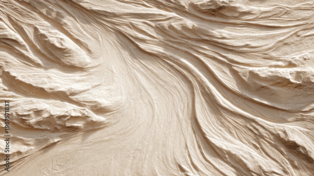 Fototapeta premium Organic Wavy Texture Surface