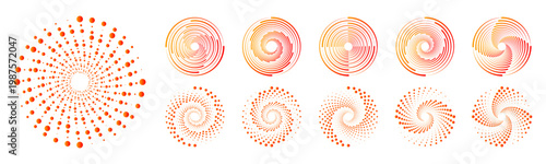 Cuadro en lienzo Modern abstract PNG background with halftone dots