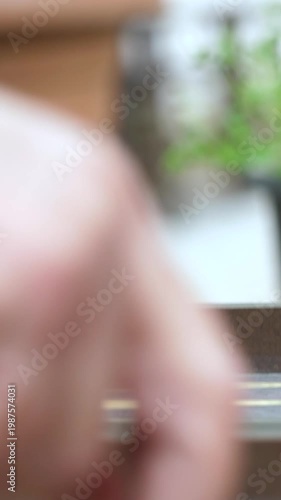 Playing Backgammon in Vertical Format – Dice Rolling and Hands Close-Up 4K