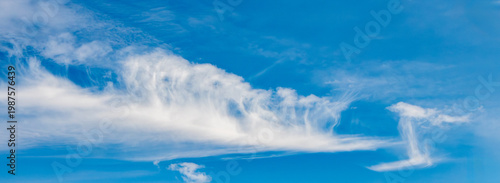 Canvas Print blue sky with clouds