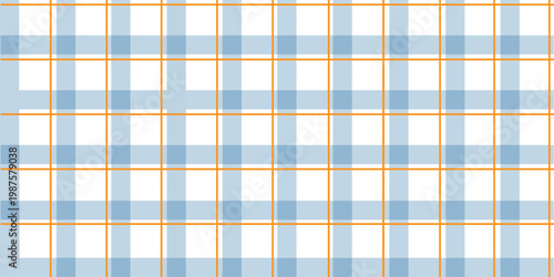Φωτογραφία A blue and white gingham pattern with orange lines on a colored background