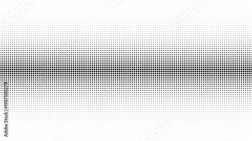 Observe the elegant transition of black halftone dots creating a visual fading effect on white