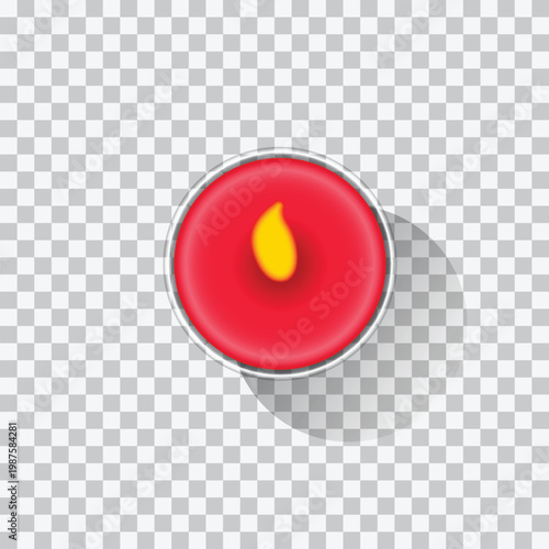 Burning aroma candle