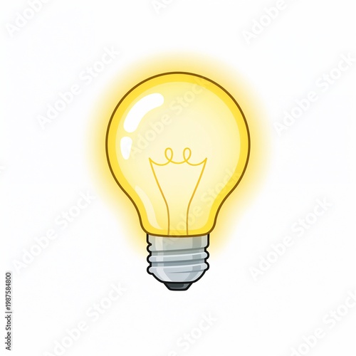 light bulb isolated on white