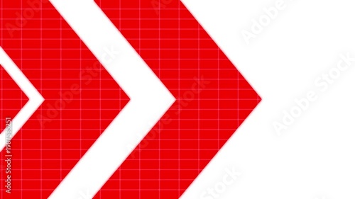 Dynamic red chevron arrow motion background, abstract geometric grid pattern for modern digital presentations and branding