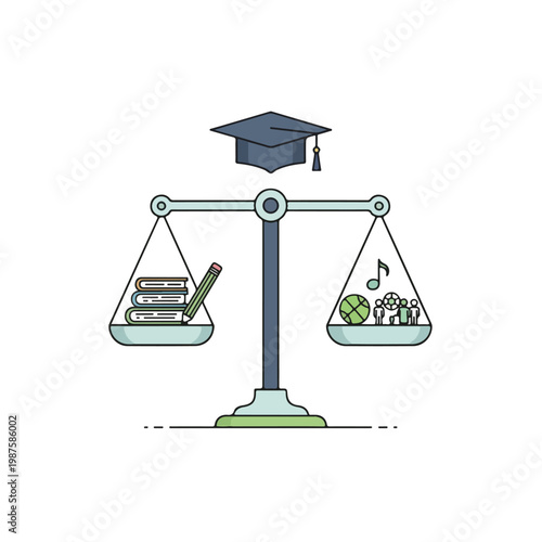 Balance Scale with Education and Student Life