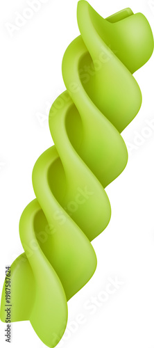 Realistic pasta, italian spaghetti, shells, farfalle and cavatappi. Italian cuisine dish, pasta types gemelli and penne vector illustration set. Macaroni types