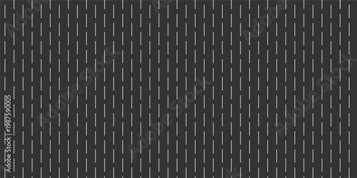 Minimalist black vertical line pattern on dark background, abstract vector design with sleek dashed lines, professional digital texture for tech branding, modern interfaces, and luxury themes