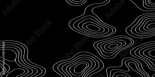 Minimalist topographic contour map abstract terrain pattern, modern vector style, elegant negative space.
