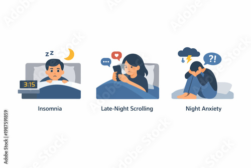 Nighttime stress: insomnia, late-night scrolling, and anxiety in young adults