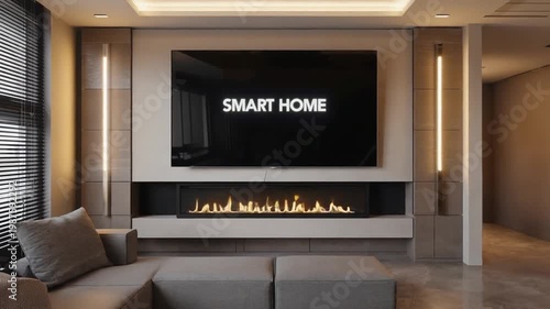 TV in a smart home.