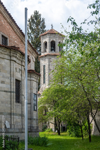 Street and old houses at historical town of Koprivshtitsa, Bulgaria
