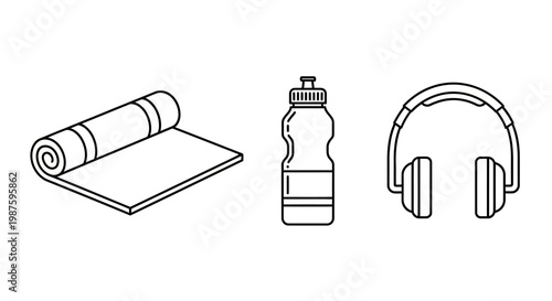 Yoga accessories for a healthy lifestyle.