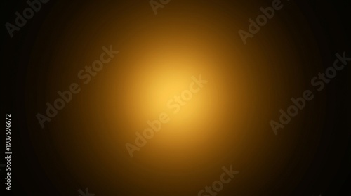 Smooth Luxury Gold Spotlight Gradient Abstract Dark Background