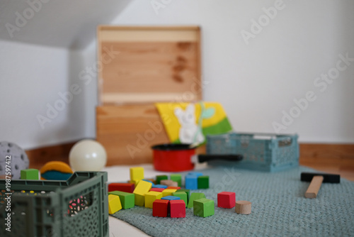 A play area in the children's room 