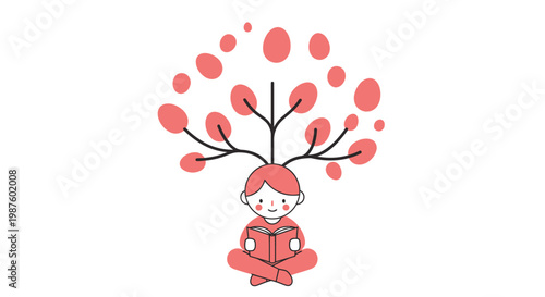 Person Meditating in Lotus Position.