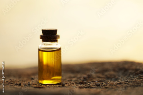 bottle of olive oil. Oil bottle. Spa. Medical. Herbal. 