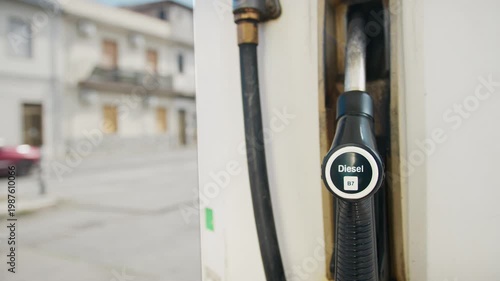 Diesel Fuel Pump Dry at gas station 