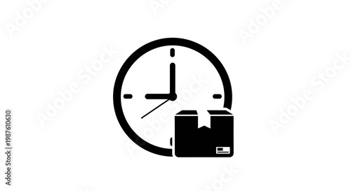 Clock Briefcase Time Management Business.