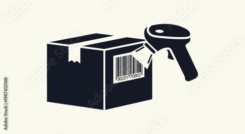 Barcode Scanner and Box Label.