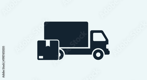 Truck with cargo on back.