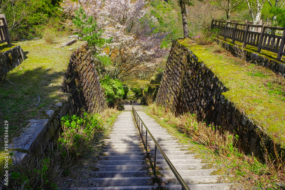 Obraz premium 愛媛県新居浜市・別子銅山跡の遺構