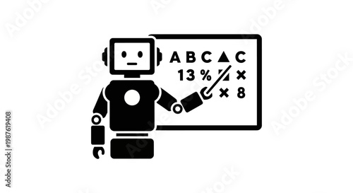 Robot Holding a Whiteboard Marker.