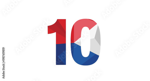 Number Ten Logo Design Element.