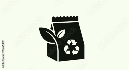 Eco friendly recyclable paper bag packaging.