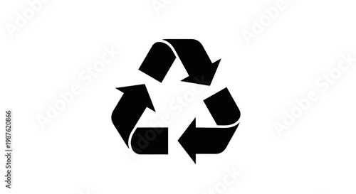 Recycling symbol made of arrows.