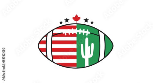 American Football Ball Sports Equipment.