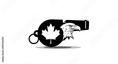 Canadian sports referee whistle.