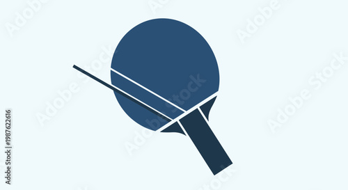 Ping Pong Racket and Ball Icon
