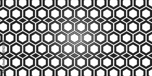 abstract black white stripe line. geometric hexagon texture background. polygon pattern. retro styled concept.