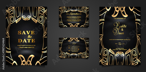 luxury wedding invitation cards