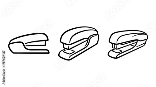 Set of Staplers in Different Perspectives