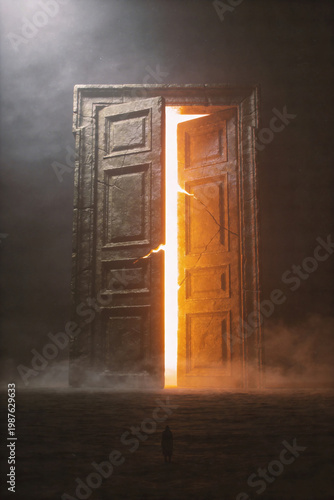 Door with Light