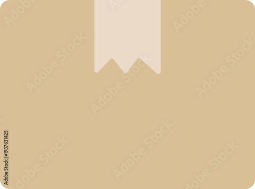 梱包された、段ボールのアイコンのイラスト