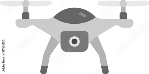 ドローンのアイコンのイラスト