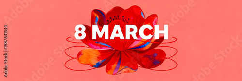 International Women's Day 8 March Celebration Art