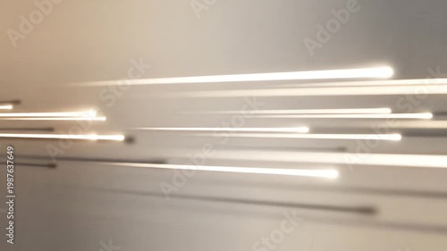 Abstract Motion Background with Glowing Light Streaks and Shadows