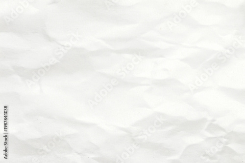 Soft White Crumpled Paper Texture for Minimalist Design and Mockups