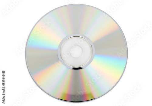 Wallpaper Mural Optical disc isolated on white background reflecting rainbow colors Torontodigital.ca